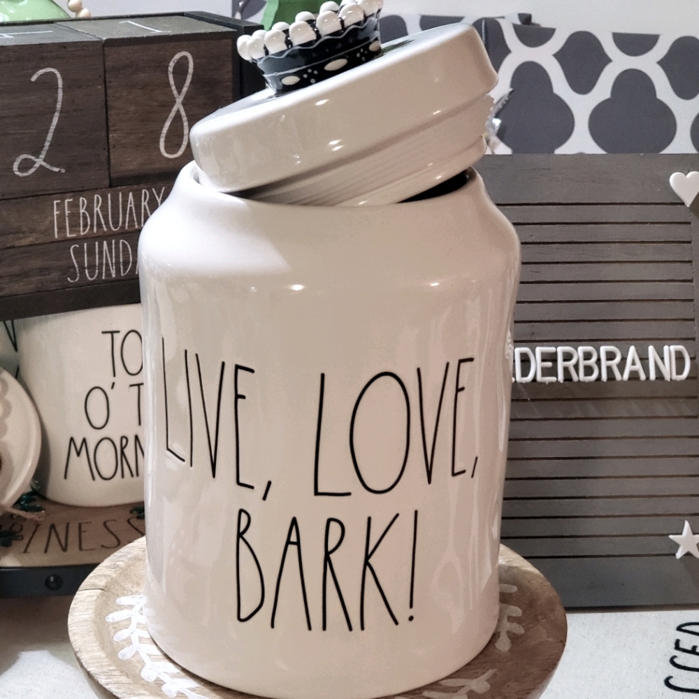 Rae Dunn Live, love bark